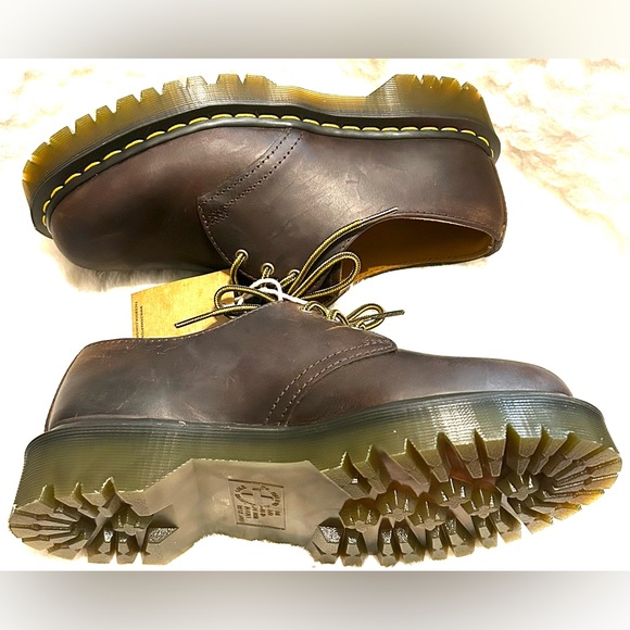 NEW Dr. Martens Unisex 1461 Bex dark brown leather Oxford wms. Sz..8 mens sz. 7 - Picture 8 of 11